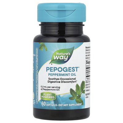 Nature's Way, Pepogest®, peppermint oil, 0.2 ml, 60 soft