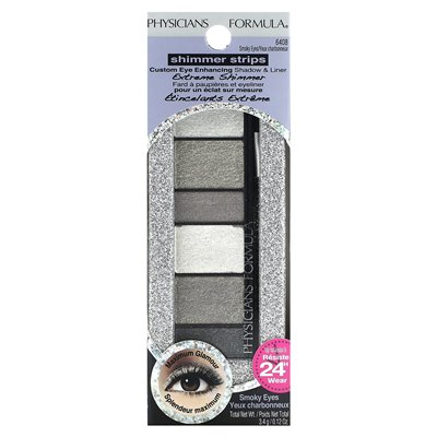 Formuła lekarzy, lśniące paski, Custom Eye Eye Ethancing Shadow &amp Liner, 6408 Smoky Eye, 0,12 uncji (3,4 g)