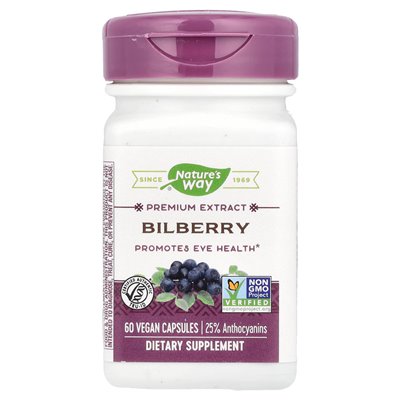 Nature's Way, Bulberry, Ekstrakt premium, 60 wegańskich kapsułek