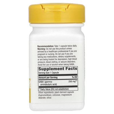 Nature's Way, GABA, 250 mg, 60 Wegetariańskich Kapsułek Nature's Way, GABA, 250 mg, 60 Wegetariańskich Kapsułek