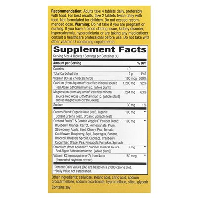 Nature, Alive! Maximale Kalziumaufnahme, 120 Tabletten