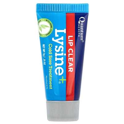 Quantum Health, Lip Clear® Lizyna+®, leczenie na zimno, 0,25 uncji (7 g) Quantum Health, Lip Clear® Lizyna+®, leczenie na zimno, 0,25 uncji (7 g)