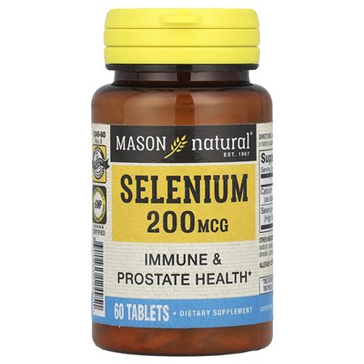 Mason Natural, Selen, 200 mcg, 60 Tabletten