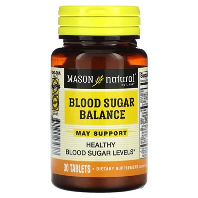 Mason Natural, Blutzuckergleichgewicht, 30 Tabletten