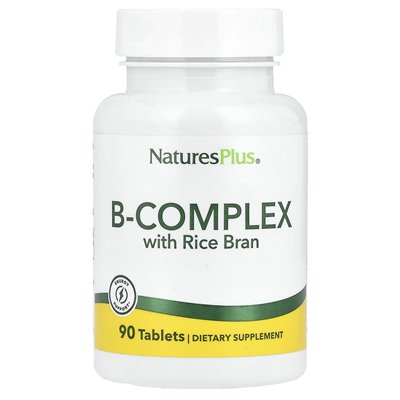 NaturesPlus, Kompleks B z Branem Ryzowym, 90 tabletek NaturesPlus, Kompleks B z Branem Ryzowym, 90 tabletek
