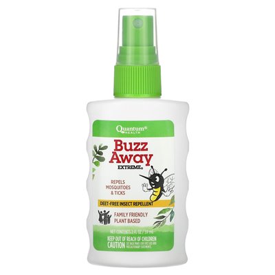 Quantum Health, Buzz Away Extreme, Deet-Free Insect Repellent, 2 fl oz (59 ml) Quantum Health, Buzz Away Extreme, Deet-Free Insect Repellent, 2 fl oz (59 ml)