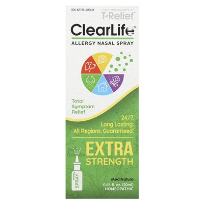 MediNatura, ClearLife, Spray na Alergie, Extra Mocny, 0.68 fl oz (20 ml) MediNatura, ClearLife, Spray na Alergie, Extra Mocny, 0.68 fl oz (20 ml)