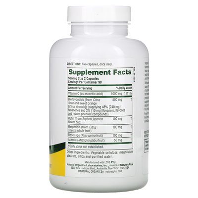 Naturesplus, Super C Complex, 180 kapsułek
