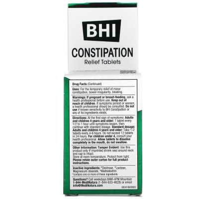 Medinatura, BHI, constipation, 100 tablets Medinatura, BHI, constipation, 100 tablets