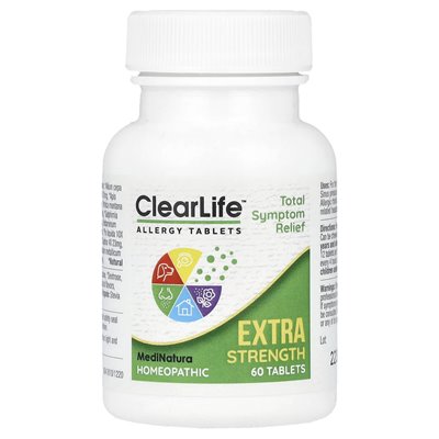 MediNatura, ClearLife Allergy Tablets, Extra Moc, 60 tabletek MediNatura, ClearLife Allergy Tablets, Extra Moc, 60 tabletek