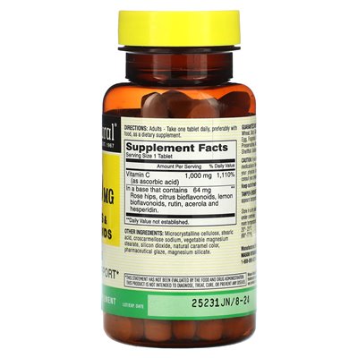 Mason Natural, Witamina C z Dzikiej Róży i Bioflawonoidami, 1000 mg, 90 tabletek Mason Natural, Witamina C z Dzikiej Róży i Bioflawonoidami, 1000 mg, 90 tabletek