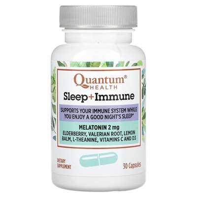 Quantum Health, Melatonin, Schlaf + Immunität, 30 Kapseln