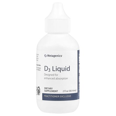 Metagenik, witamina D3, 2 Fl Oz (59,14 ml)