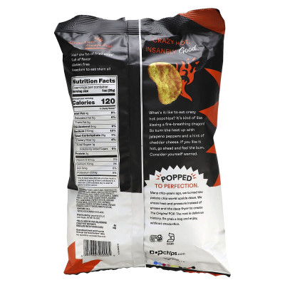 Popchips, oryginalne, szalone gorące, 5 uncji (142 g)