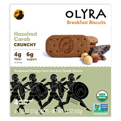 OLYRA, ORGANICZNE BISCUITY, KAROB LEZELNUT, 4 paczki 1,32 uncji (37,5 g) OLYRA, ORGANICZNE BISCUITY, KAROB LEZELNUT, 4 paczki 1,32 uncji (37,5 g)