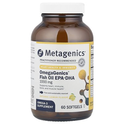 Metagenics, OmeGagenics®, EPA-DHA 1000, Natural Lemon, 60 soft
