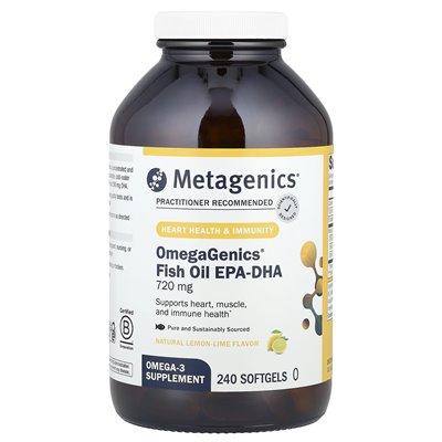 Metagenics, OmeGagenics®, EPA-DHA 720, Natural Lemon Lime, 240 Softgels Metagenics, OmeGagenics®, EPA-DHA 720, Natural Lemon Lime, 240 Softgels