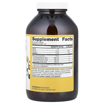 Metagenics, OmeGagenics®, EPA-DHA 720, Natural Lemon Lime, 240 Softgels Metagenics, OmeGagenics®, EPA-DHA 720, Natural Lemon Lime, 240 Softgels