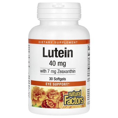 Czynniki naturalne, luteina, 40 mg, 30 miękkich