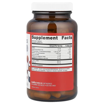 Metagenic, Methocare, 120 capsules