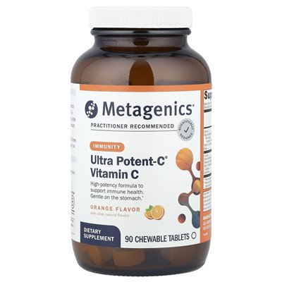 Metagenik, Ultra Procente-C Chewable, Natural Orange Burst, 90 Tablets