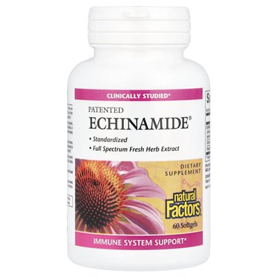Naturalne czynniki, opatentowany echinamide®, 60 miękkich
