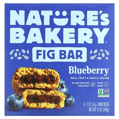 Nature's Bakery, fig, jagodę, 6 plecaków, 2 uncje (57 g) Nature's Bakery, fig, jagodę, 6 plecaków, 2 uncje (57 g)