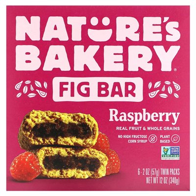 Nature's Bakery, Feigenriegel, Himbeere, 6 Packungen, 2 oz (57 g)