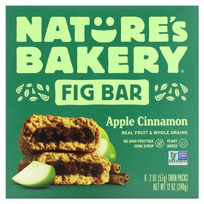 Nature's Bakery, Bar Fig, Apple Cinnamon, 6 paczek, 2 uncje (57 g) Nature's Bakery, Bar Fig, Apple Cinnamon, 6 paczek, 2 uncje (57 g)