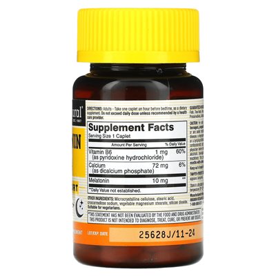 Mason Natural, Melatonin, 10 mg, 60 Kapseln