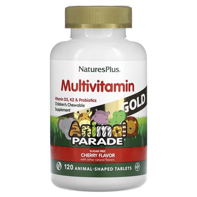 Naturesplus, zwierzęcy parada złota, suplement do żucia dla dzieci, wiśnia, 120 tabletek w kształcie zwierząt Naturesplus, zwierzęcy parada złota, suplement do żucia dla dzieci, wiśnia, 120 tabletek w kształcie zwierząt
