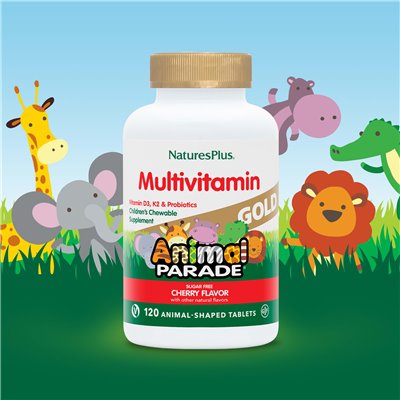 Naturesplus, zwierzęcy parada złota, suplement do żucia dla dzieci, wiśnia, 120 tabletek w kształcie zwierząt Naturesplus, zwierzęcy parada złota, suplement do żucia dla dzieci, wiśnia, 120 tabletek w kształcie zwierząt