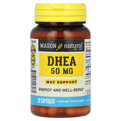 Mason Natural, Dhea, 50 mg, 30 kapsułek