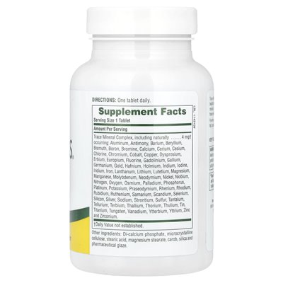 Naturesplus, Trace-Mins®, Trace Mineral Complex, 180 tabletek