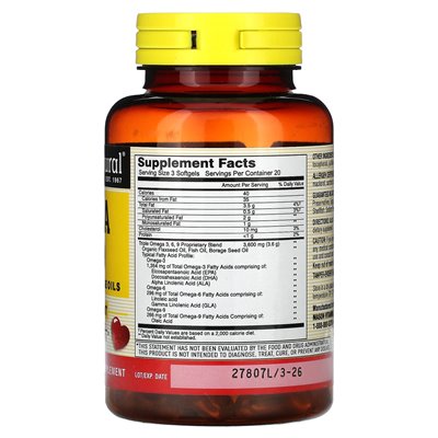 Mason Natural, Omega 3-6-9, Fisch, Flachs und Nebenprodukte, 60 Soft