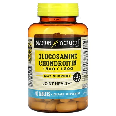 Mason Natural, glukozamina chondroitin, 90 tabletek Mason Natural, glukozamina chondroitin, 90 tabletek