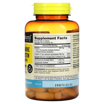 Mason Natural, glukozamina chondroitin, 90 tabletek Mason Natural, glukozamina chondroitin, 90 tabletek