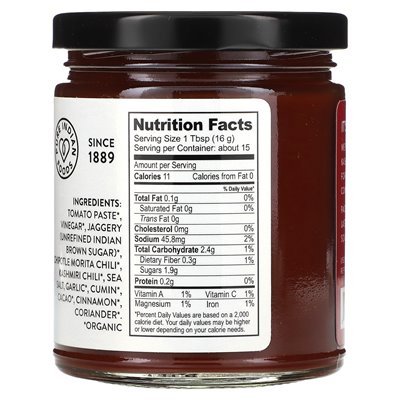 Pure Indian Foods, Kick, Ketchup in a jar, 8.5 oz (240 g)