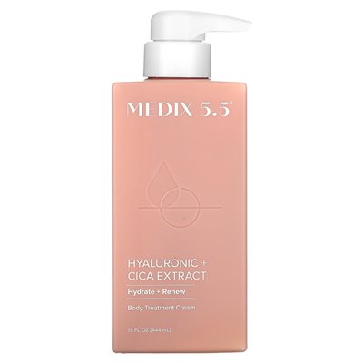 Medix 5.5, Krem do Pielęgnacji Ciała, Kwas Hialuronowy + Ekstrakt Cica, 15 uncji (444 ml)