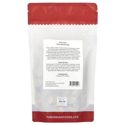 Pure Indian Foods, Organic Bitter Melon, 1,7 uncji (50 g)