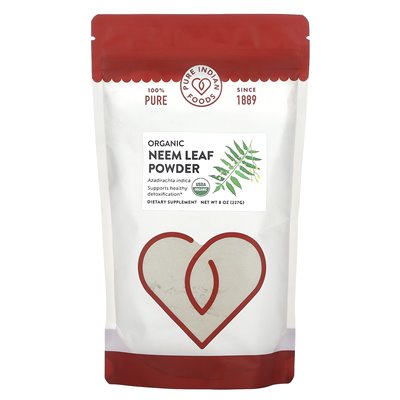 Pure Indian Foods, Bio-Neemblattpulver, 8 Uncji (227 g)