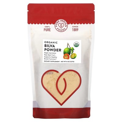 Pure Indian Foods, Bio-Bilva-Pulver, 8 Uncji (227 g)