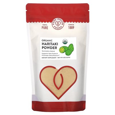 Pure Indian Foods, Organic Haritaki Powder, 8 oz (227 g)