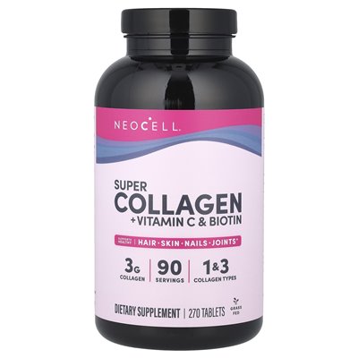 Neocell, super kolagen + witamina C &amp biotyna, 270 tabletek
