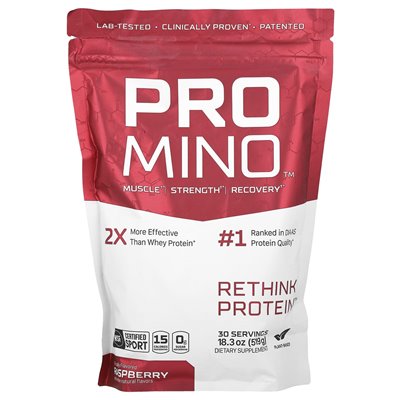 PROMINO, RETHINK PROTEIN ™, Raspberry, 18,3 uncji (519 g) PROMINO, RETHINK PROTEIN ™, Raspberry, 18,3 uncji (519 g)