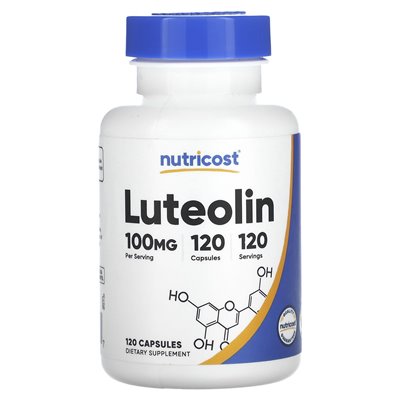 Nutricost, luteolina, 100 mg, 120 kapsułek