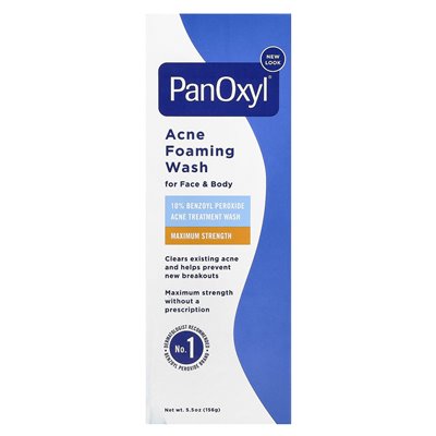 Panoxyl Acne Foam Wash, Maximum Strength, 5.5 oz (156 g)