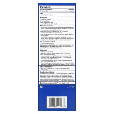 Panoxyl Akne-Creme Benzoylperoxid 4 % Tägliche Kontrolle 6 oz (170 g)