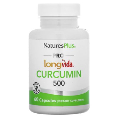 Naturesplus, pro longvida, kurkumina, 500 mg, 60 kapsułek Naturesplus, pro longvida, kurkumina, 500 mg, 60 kapsułek