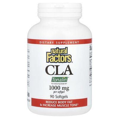 Czynniki naturalne, CLA, 2000 mg, 90 miękkich (1000 mg na softgel)